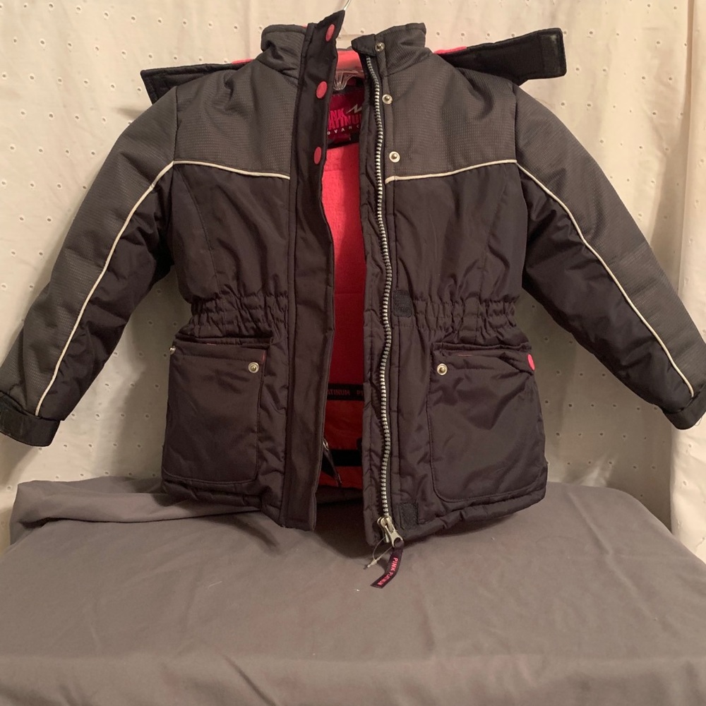 Faux fur hooded coat